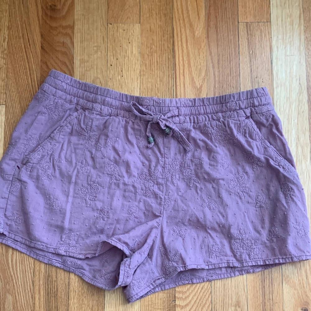 Anthro Purple Textured Shorts
